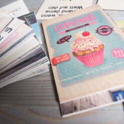 Holzpostkarte mit Wunschmotiv