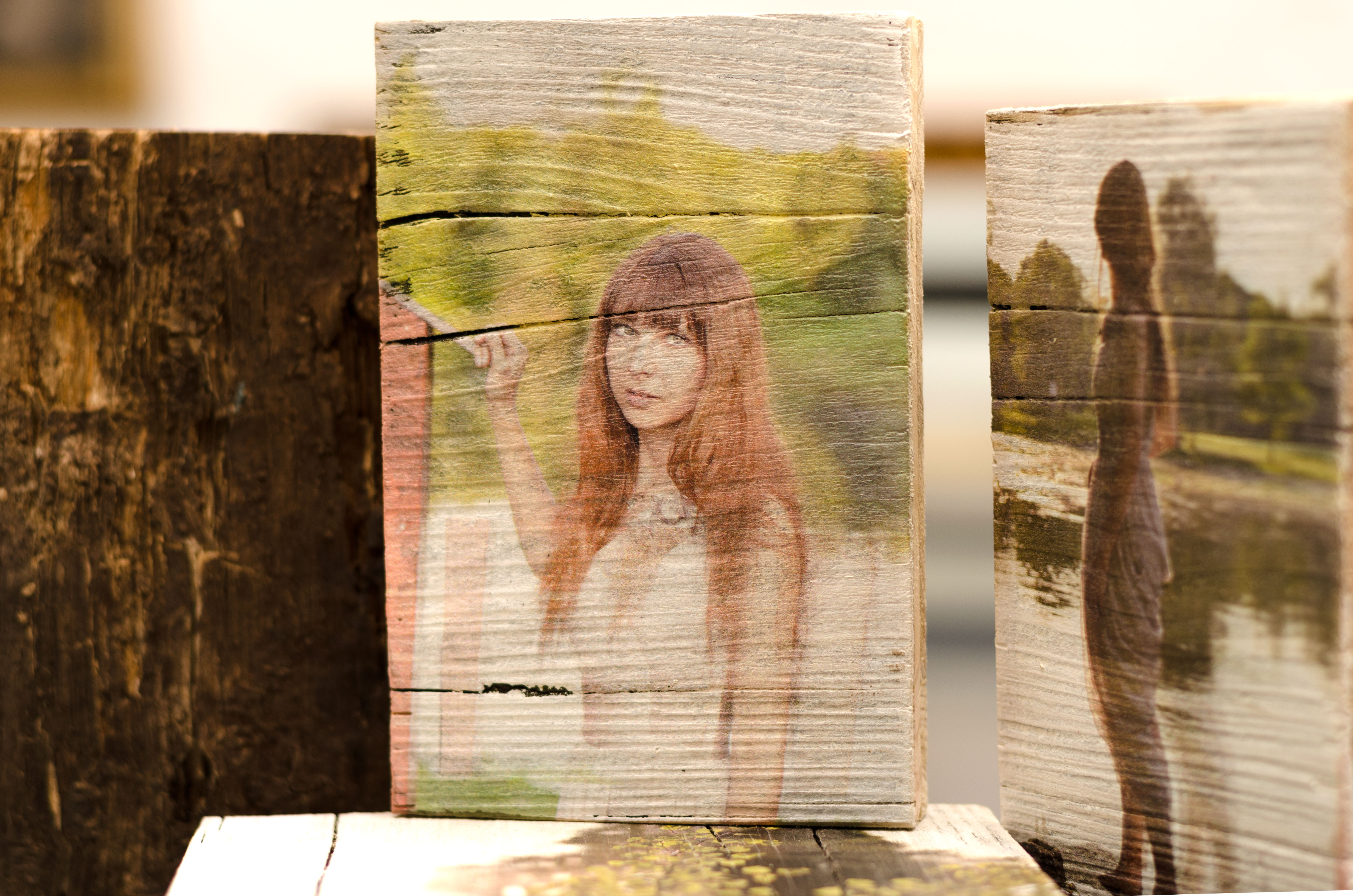 Portrait auf Holz