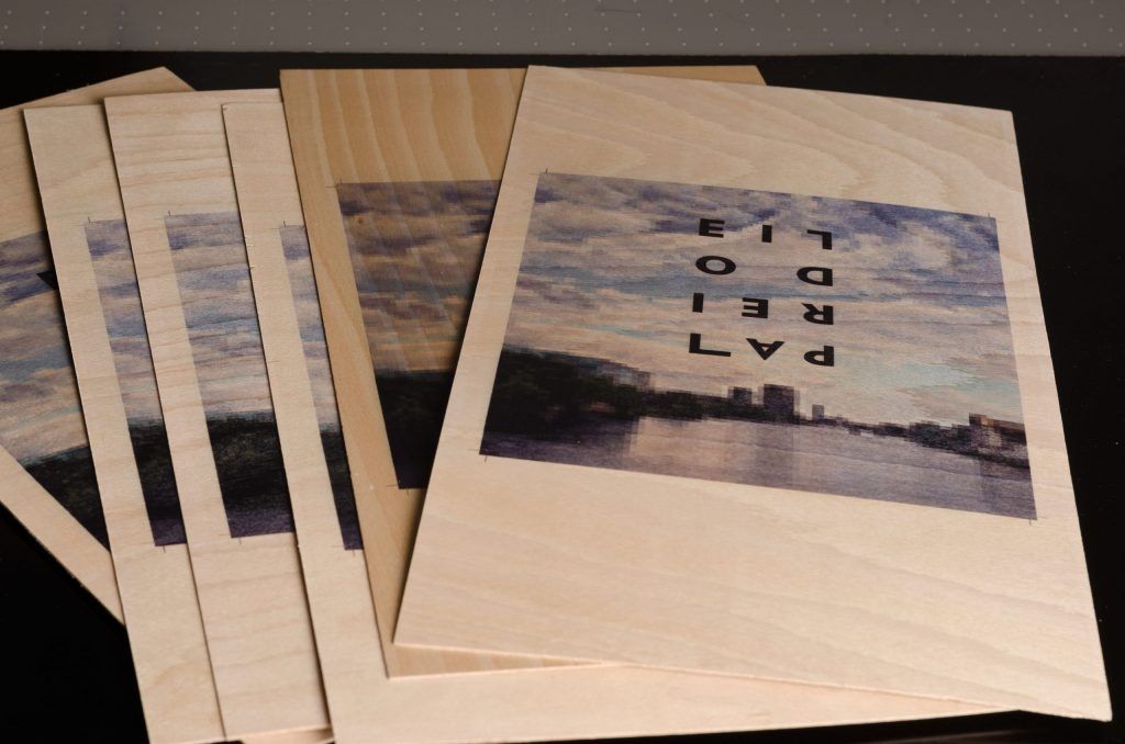 bedrucktes Holzfurnier