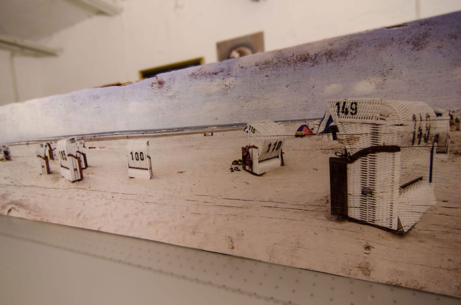 Panorama auf Vintage-Holz