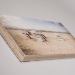 Holzdruck in Seitenansicht rustikal gebürstet