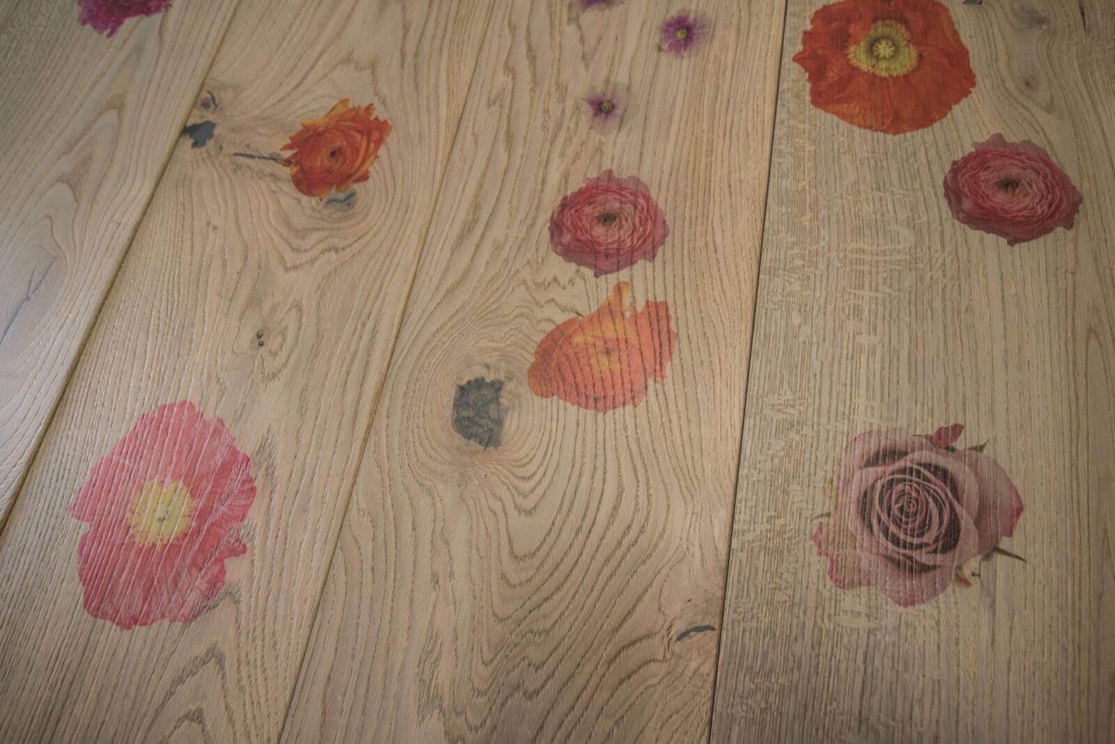 Fotodruck auf Holzfussboden