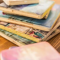 bedruckte Holztafeln