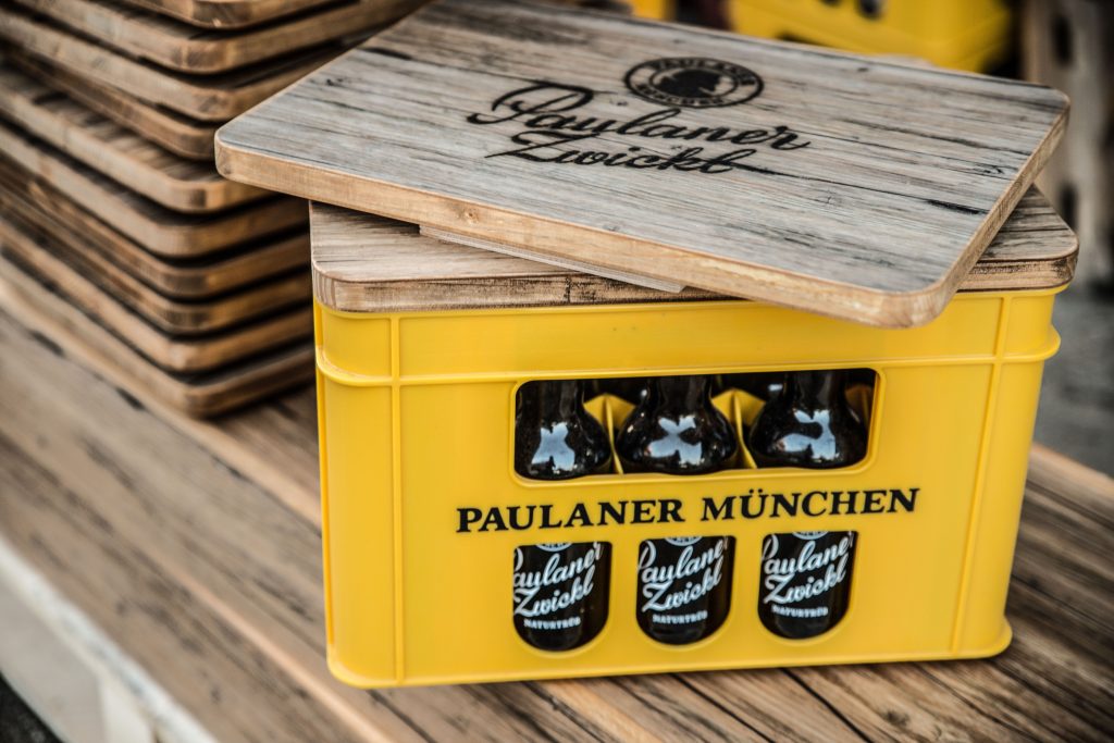 Bierkistenauflagen für Paulaner Zwickl