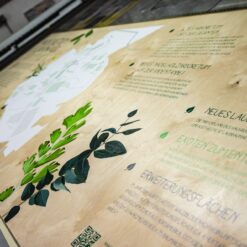 Auch in weiß drucken wir direkt auf Hölzer