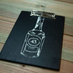 Getränkekartenhalter aus Holz