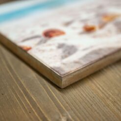 Farbdruck auf braunem MDF