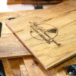 Klemmbrett Eiche mit Lasergravur