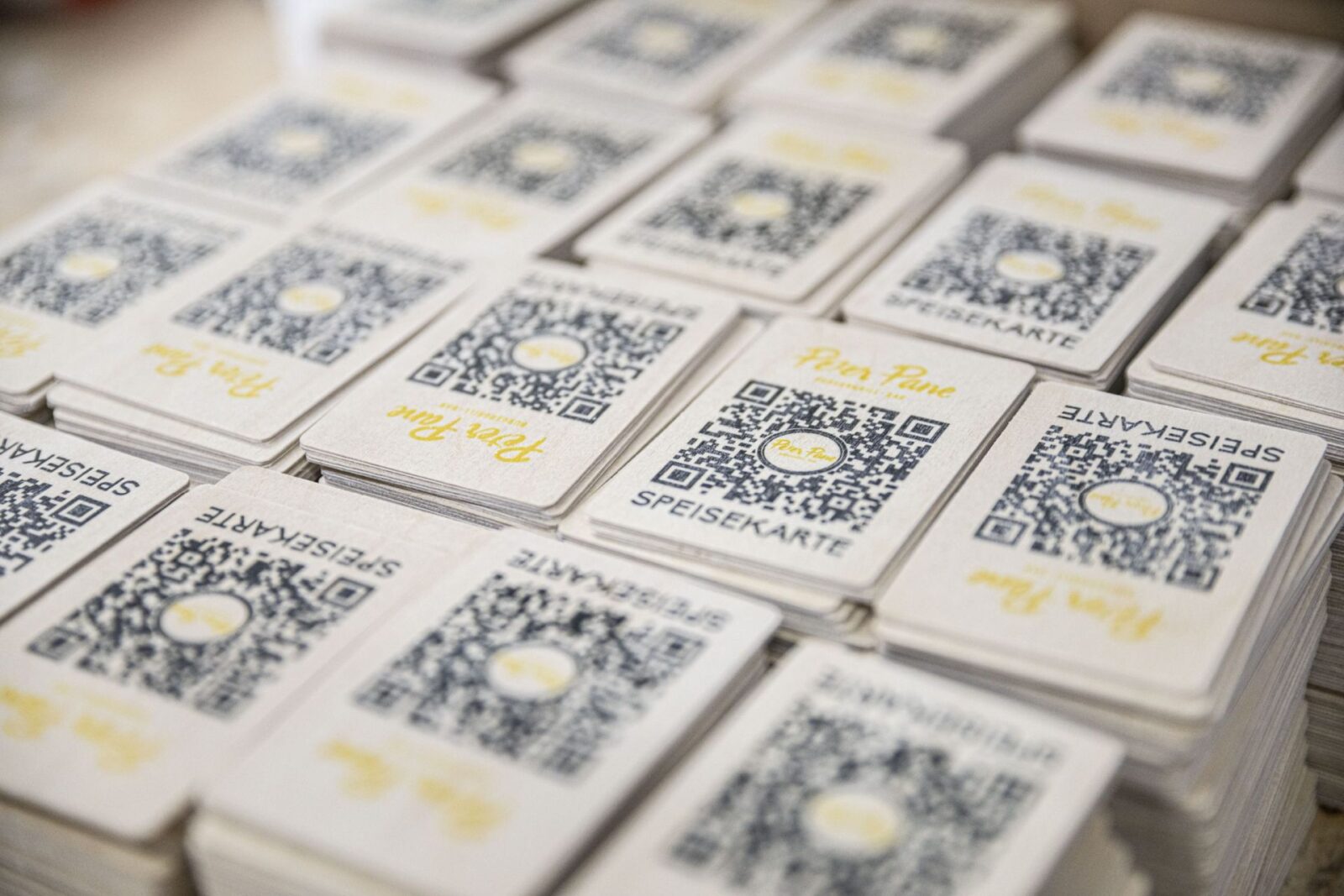 QR-Code - Karten aus Birkenholz