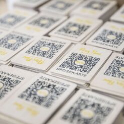 QR-Code - Karten aus Birkenholz