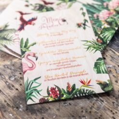 Individuelle Holzpostkarten / Einladungskarten aus Birke