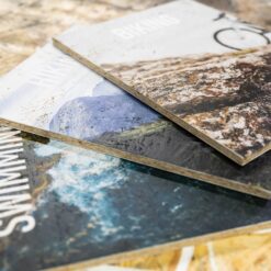 OSB-Platten können bedruckt werden mit flächigen Motiven