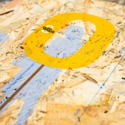 Detailaufnahme OSB-Holz