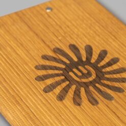 Klemmbrett Hinterseite mit Logo als Lasergravur